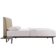 thumbnail image 3 of Modway Tracy 3-Piece MDF and Rubberwood Queen Bedroom Set - Cappuccino/Latte, 3 of 5