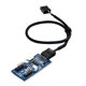 thumbnail image 4 of 0.6m Placa base Usb2.0 de 9 pines a puerto dual, adaptador de 9 pines, Cable de extensión para PC de 30/60cm, 4 of 4