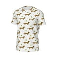thumbnail image 5 of Rocae Dachshund Going To Play Tennis for Men's Mesh Quick-Dry Short Sleeve Workout T-Shirt,Mens Crew Neck Tee Lightweight Soft Classic T Shirts 3X-Large, 5 of 9