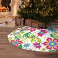 thumbnail image 5 of Defioc Vector Mexican Otomi Style Bright for Christmas Tree Skirt Snowman Xmas Tree Skirt Farmhouse Christmas Decorations Tree Mat for Holiday Party Decor-36", 5 of 6