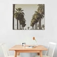 thumbnail image 2 of JRXY  Sylvie LA California Palm Trees Framed Canvas Wall Art Gray, Beautiful West Coast Wall Decor 16x12in, 2 of 4