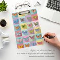 thumbnail image 4 of GZHJMY Clipboard for Classrooms Office Butterfly Set Plastic Clipboard Standard Letter Size A4 Clipboard with Low Profile Metal Clip Decorative Clip Boards for Teachers, 4 of 6