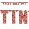 Beistle Pack of 12 Ribboned Valentine's Day Floral Hanging Streamers 6'