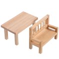 thumbnail image 1 of Shisuyan 1 Set Miniature Furniture Table And Chair Model Doll House Furniture Model Doll House Layout Prop, 1 of 8