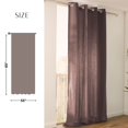 thumbnail image 4 of Solid Cotton Window Curtain Panel Grommet Panama Taupe 55''W x 95''L, 4 of 6