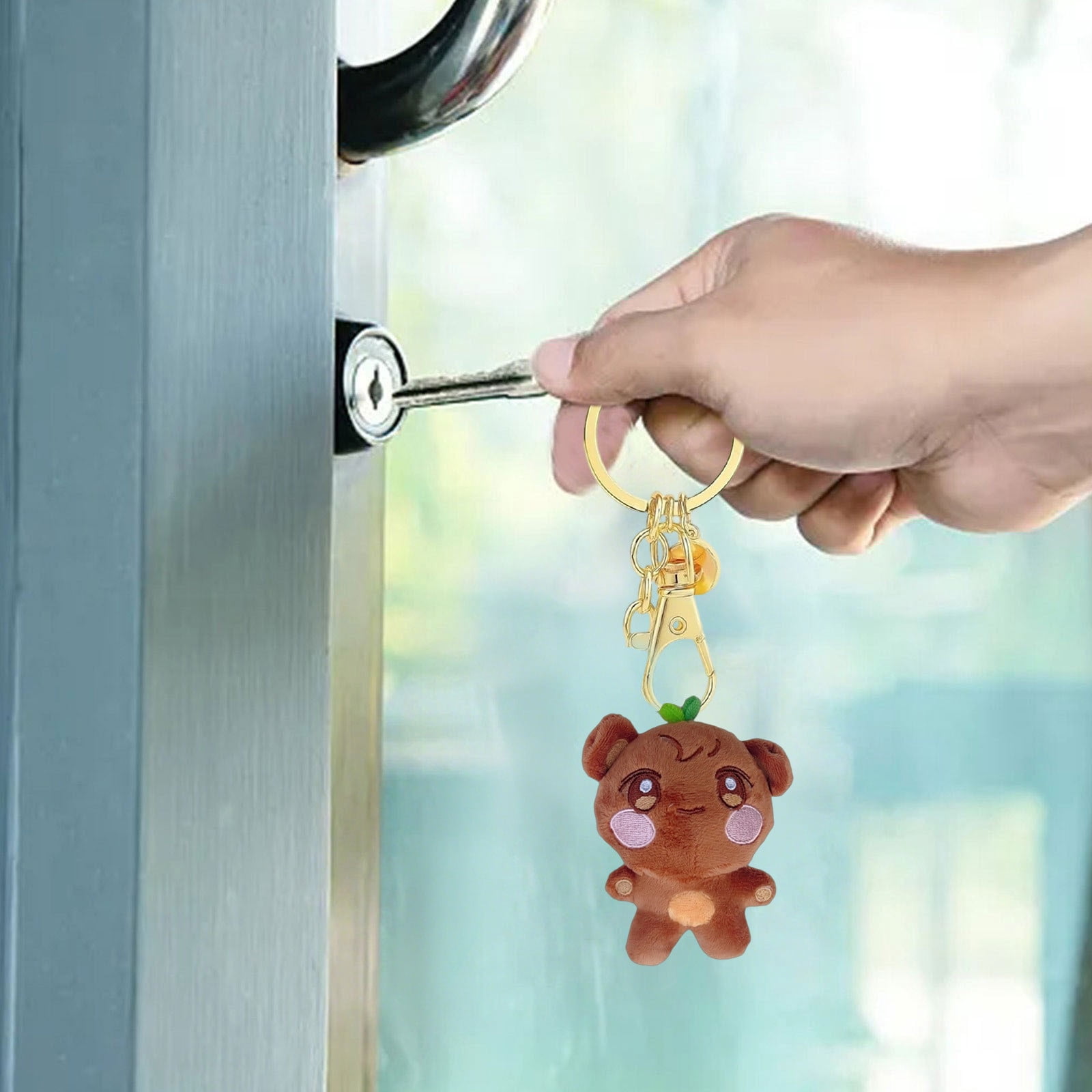 ATEEZ X ANITEEZ Plush Keychain, Plush Doll JJONGbear Cartoon