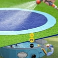 thumbnail image 7 of Nacams Dog Splash Pad, Non Slip Splash Pad Sprinkler for Kids, Kiddie Baby Shallow Pool, Pet Outdoor Water Play Toy Wading Pool Mat, Easy to Use/Clean (67 inch), 7 of 7