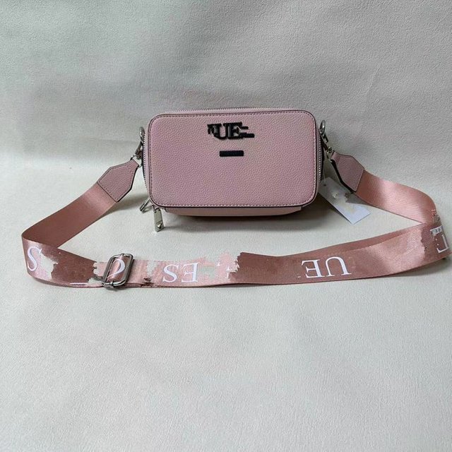 Bolso para cámara sencillo, letras de color liso, bolso cuadrado pequeño, doble cremallera, bolso de hombro tipo bandolera, bolso versátil para mujer