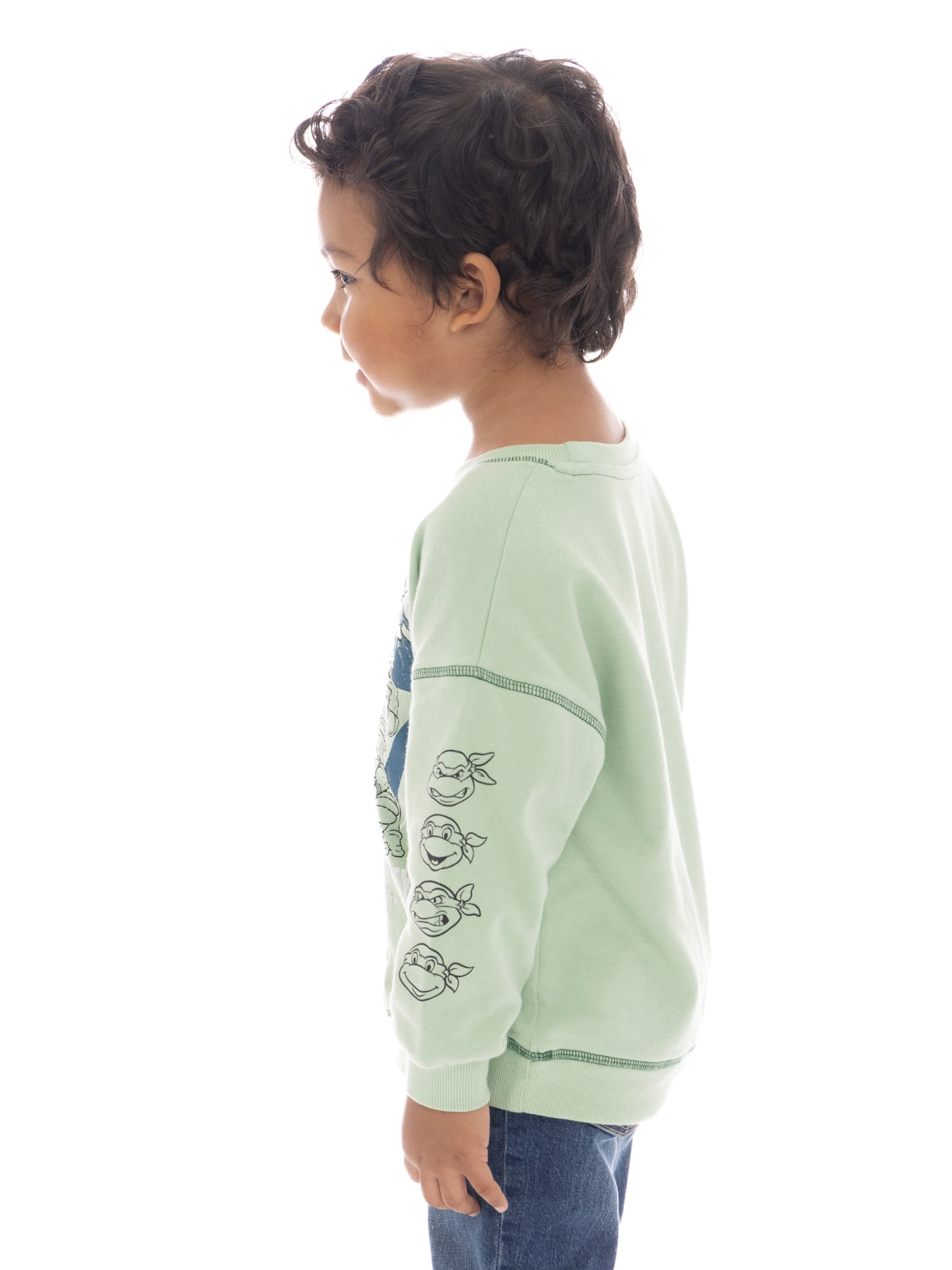 TMNT Toddler Boy Graphic Crewneck Sweatshirt, Sizes 12 Months- 5T