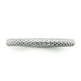 thumbnail image 4 of Sterling Silver Rhodium Cable Ring, 4 of 5
