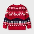 thumbnail image 5 of Staki Red Christmas Sweater Toddler Baby Boy Christmas Outfit Tree Print Oversized Long Sleeve Mock Neck Knit Sweater Infant Winter Clothes(Red,7 Years), 5 of 7