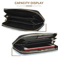 thumbnail image 2 of Cute Cat Wallets for Womens Leather Zip Zround Wallet Card Organizer Clutch Bag, 2 of 15