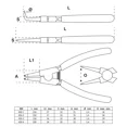 thumbnail image 2 of Pinzas para Anillos de Seguridad BGS 450 150 MM 4PZ, 2 of 5