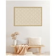 thumbnail image 2 of Kate and Laurel Framed Fabric Pinboard 38 x 26, Green Lattice Pattern Printed Linen Classic Bulletin Board for Use as a Vision Board or Wall Organization, Florence Gold Frame, 2 of 8
