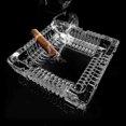 thumbnail image 2 of Ashtray , Large Glass Ashtray for cigarette cigar , Clear Crystal Ash trays Outdoor Glass Spuare Ashtrays (7x7inch)_, 2 of 5