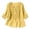 Yellow-top, variant on Hfnxid Tops for Women Henley 3/4 Sleeve Shirt Embroidered Casual Shirts Summer Lightweight Tunic Blouse Yellow XXL