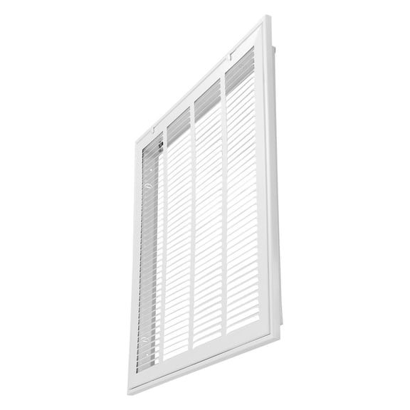 Return Air Filter Grille 20x20 Inch Duct Opening Wall Vent Cover Powder Coated Steel Detachable Face for 1 Inch Filters
