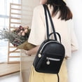 thumbnail image 3 of AMERTEER Fashion Lady Shoulders Small Backpack Letter Purse Mobile Phone Messenger Bag, 3 of 3