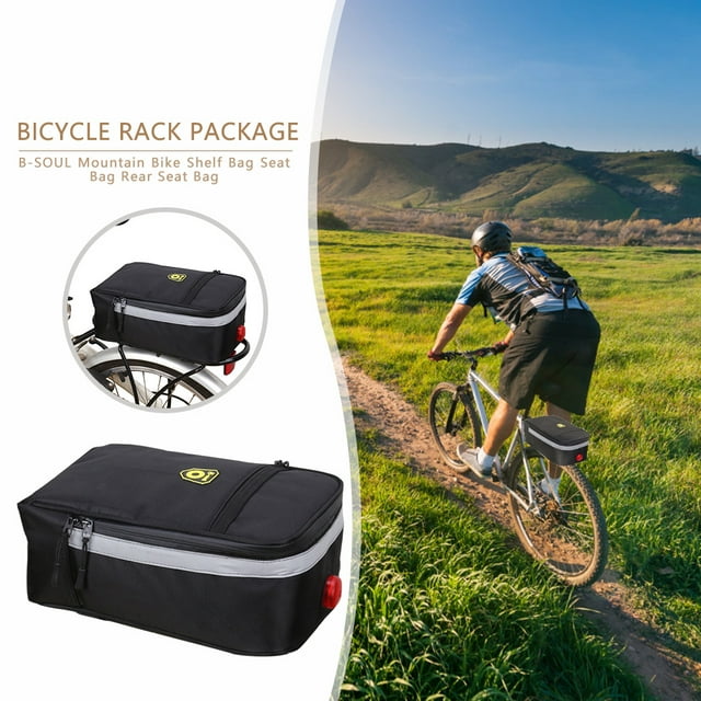 Bicicleta B-SOUL Bolsa portabicicletas impermeable Reflectante Ndcxsfigh MTB Bike Rear Rack Pannier