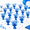Blue, variant on 20 Pack Black Star Table Decorations Metallic Foil Spray Centerpieces for Party Events