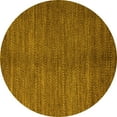 thumbnail image 1 of Ahgly Company Indoor Round Abstract Yellow Modern Area Rugs, 6' Round, 1 of 4