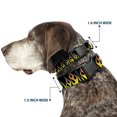 thumbnail image 2 of Buckle-Down Pet Collar, Dog Collar Plastic Buckle, Flames Black Yellow Orange, 7 to 8.5 Inches 0.5 Inch Wide, 2 of 8