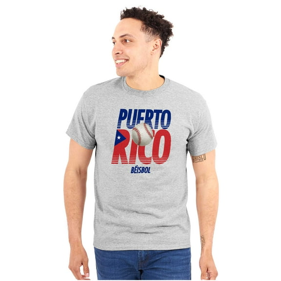 Puerto Rico Pride Baseball PR Sports Men's Graphic T Shirt Tees Brisco Brands S