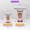 thumbnail image 5 of Kinda Busy Being Kindergarten Teacher and Abyssinian Mom Acrylic Plaque Sign Ashwood Base Cat Lover Kitten Owner Gifts Home Desk Decor - 02005, 5 of 5