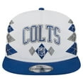 thumbnail image 2 of Men's New Era  White Indianapolis Colts Argyle 19TWENTY Adjustable Hat, 2 of 5