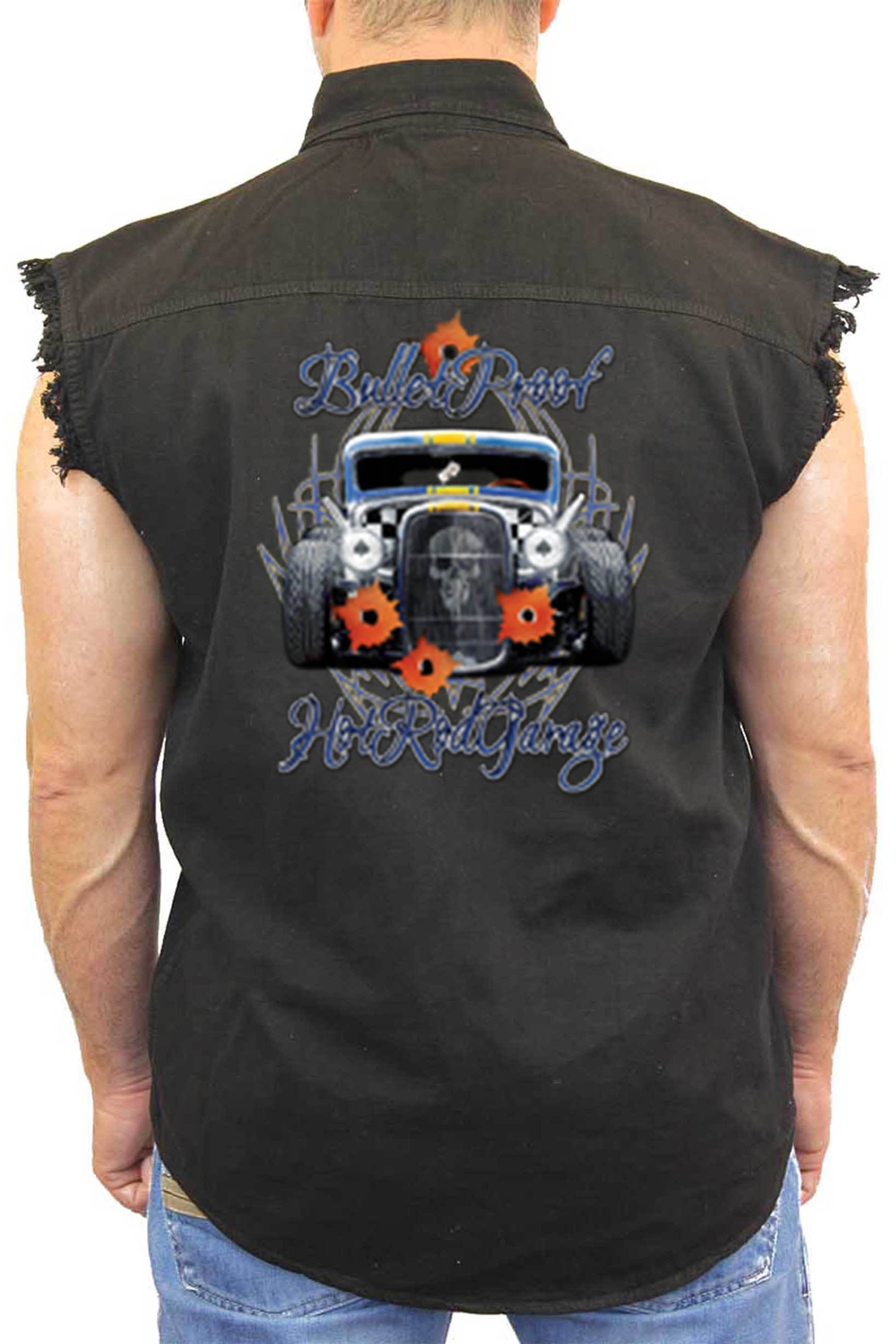 Men's Sleeveless Denim Shirt 