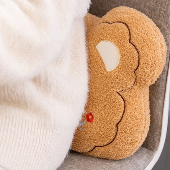 KONTONTY Bear Pillow Animal Shaped Pillow Hugging for Reading 1Pcs