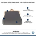 thumbnail image 3 of Julia Buxton  Vegan Leather Triple Frame Coin Purse Wallet (Women), 3 of 3