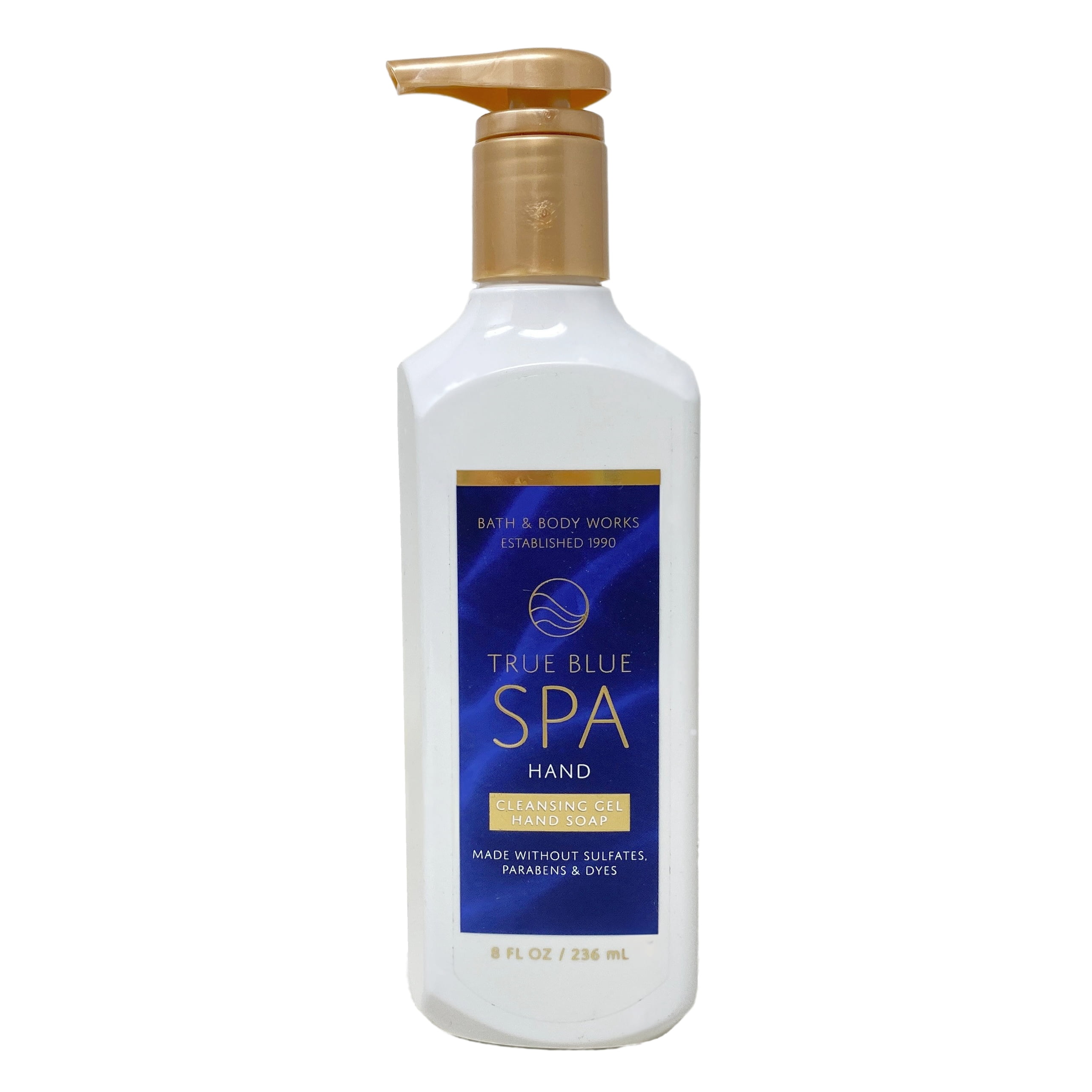 Bath & Body Works True Blue Spa 2 Piece Cleansing Gel Hand Soap Set with a Natural Oats Sample Soap