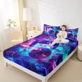thumbnail image 4 of Manfei Video Game King Sheet Set,Purple Football Console,4-Piece, 4 of 7