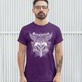 thumbnail image 3 of Tee Hunt Revolution Gothic Skulls T-shirt Angel Wings Skeleton Horror Men's Tee, Purple, Large, 3 of 5