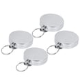 thumbnail image 3 of Easy Pull Button Key Chain,5CM All Metal Easy Retractable Anti Theft Key Chain Key Chain Top of the Line, 3 of 14