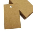 thumbnail image 2 of 500 PCS Rectangle Shape Blank Gift Tags Wedding Favor Kraft Paper Hang Tag with Free Natural Jute Twine, 2 of 4