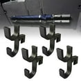 thumbnail image 2 of Wisewang 4piece Wheelchair Golf Boat Truck Car Umbrella Holder Clip Hook For Seat Stroller Car Umbrella Hook Black Double Hook 4pcs, 2 of 6