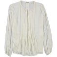 thumbnail image 1 of Elie Tahari Womens Piper Pullover Blouse, Off-White, Medium, 1 of 1