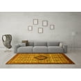 thumbnail image 3 of Ahgly Company Machine Washable Indoor Rectangle Persian Yellow Traditional Area Rugs, 6' x 9', 3 of 4