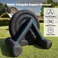 thumbnail image 6 of Inflatable Soccer Dart Board Giant Outdoor Soccer Dart Board with UL Blower, Portable Blow Up Games for Gym Camp Yard Sport Game(Black), 6 of 8