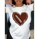 thumbnail image 1 of Love Print Round Neck T-shirt, Casual Cut Short Sleeve T-shirt, Spring and Summer Style, Women's Clothing Tee For Adult, Men, Women, Teen, Teenager, Adolescent, Youth, 1 of 6