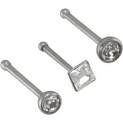 Body Jewelry Women's Lead Crystal Nose Stud Trio