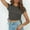 Z-Gray, variant on KIHOUT Womens Plus Size Tops Women Crop Cute Trendy Basic Tight Rounk Neck Crop Blouse Short Sleeve Crop TopS