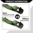 thumbnail image 5 of Unique Bargains Ratchet Tie Down Straps Adjustable 250kg 500cm/196.85" 1 Pcs Green, 5 of 7