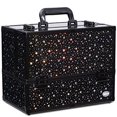 thumbnail image 1 of Estuche de maquillaje Joligrace, 6 bandejas grandes con estampado de estrellas, 35 x 22 x 28 cm, 1 of 6