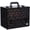 Black Star, variant on Makeup Train Case Professional Adjustable - 6 Trays Cosmetic Cases Makeup Storage Organizer Box with Lock and Compartments 14 Inch Large Black