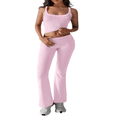 thumbnail image 2 of LYMAYTER 2 Piece Outfits for Women Casual Sleeveless Tank Tops Long Pants Sets Tracksuits Match Sets S-XL, 2 of 9