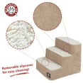 thumbnail image 3 of Majestic Pet Villa Pet Stairs 3 Steps Pearl Machine Washable Removable Cover 18" x 16" x 15", 3 of 5