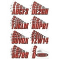 thumbnail image 2 of Hardline Products Series 800 Factory Matched 3-Inch Boat & PWC Registration Number Kit - Red/Black, 2 of 3
